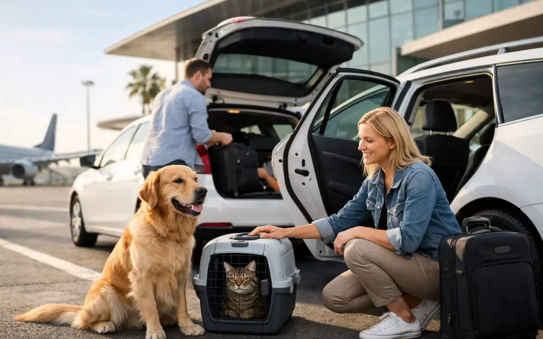 Taxi per l'aeroporto di Valencia con animali domestici, senza tempi di attesa.