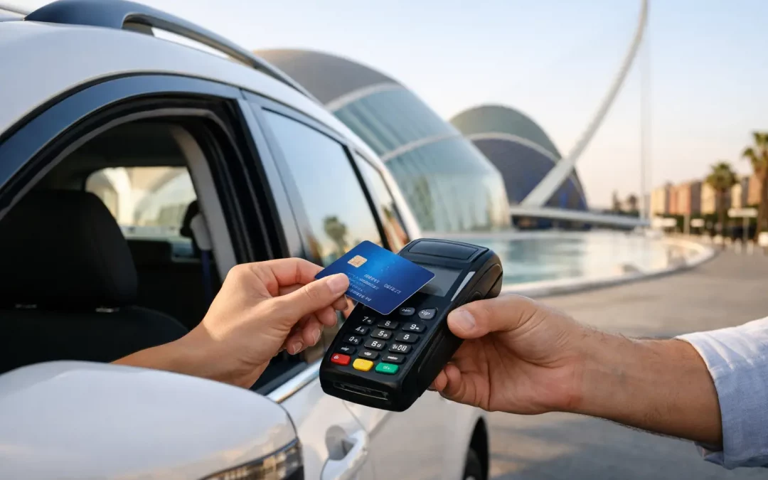 Payez les taxis par carte à votre arrivée à Valence