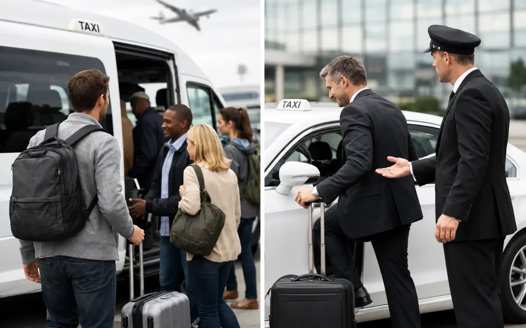 Servicio compartido versus privado para el aeropuerto