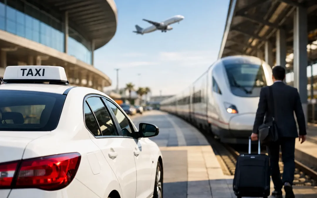 Taxi dall'aeroporto di Valencia alla stazione ferroviaria AVE senza attesa