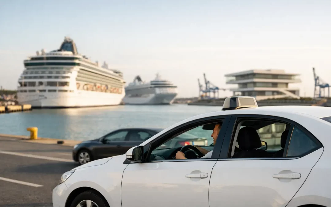 Taxi depuis le port de Valence sans attente ni file d'attente