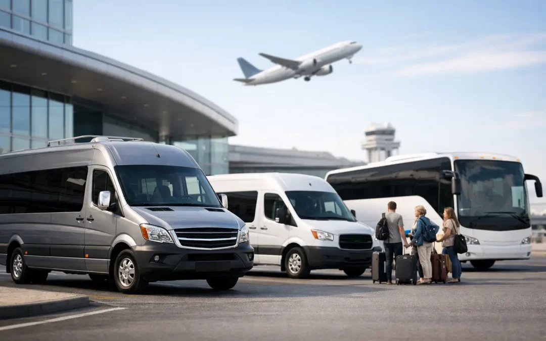 Veicoli per gruppi di viaggiatori diretti all'aeroporto
