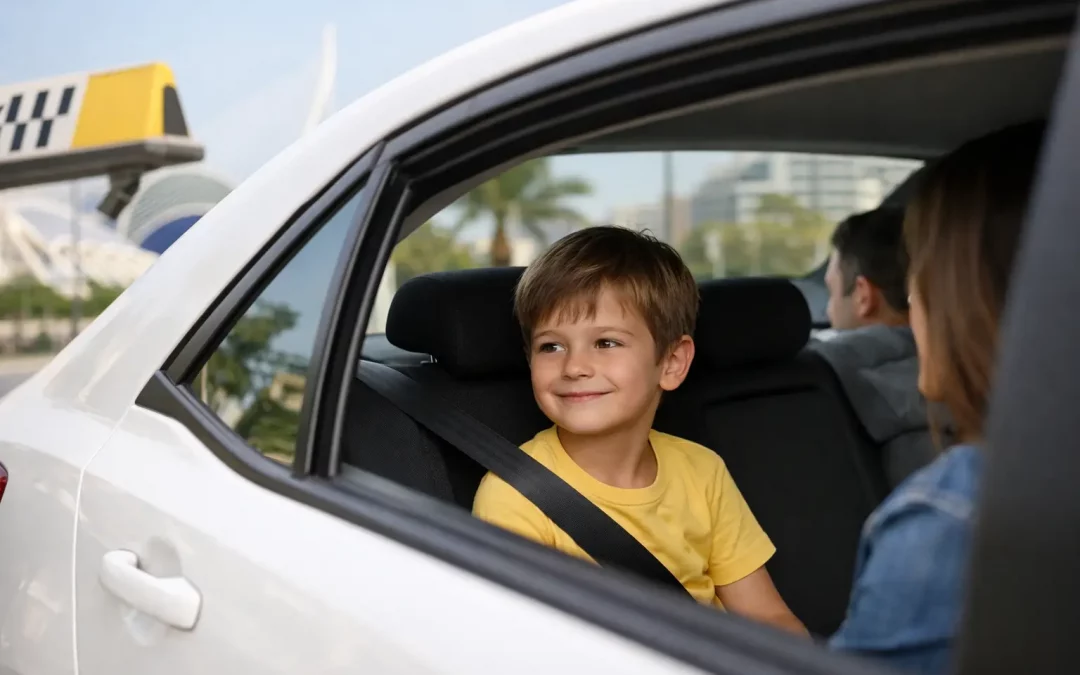 ¿Pueden viajar niños sin silla en taxi en Valencia?