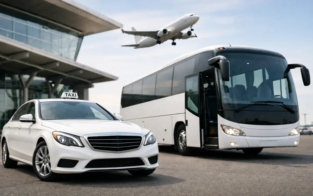 Transfer privado o autobús para el aeropuerto