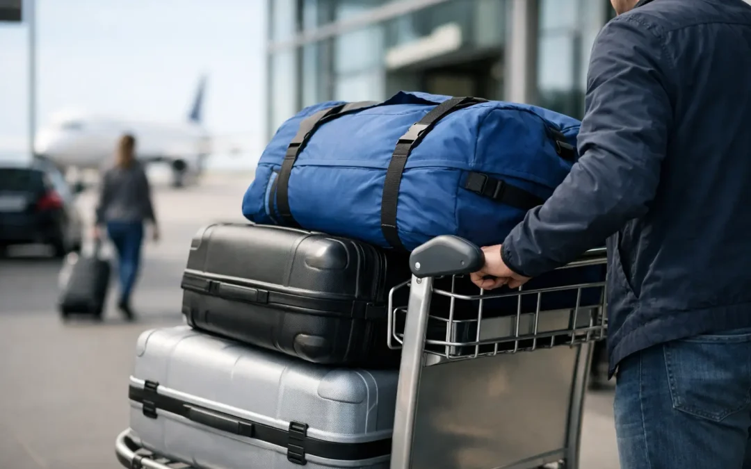 Cómo transportar maletas voluminosas al aeropuerto